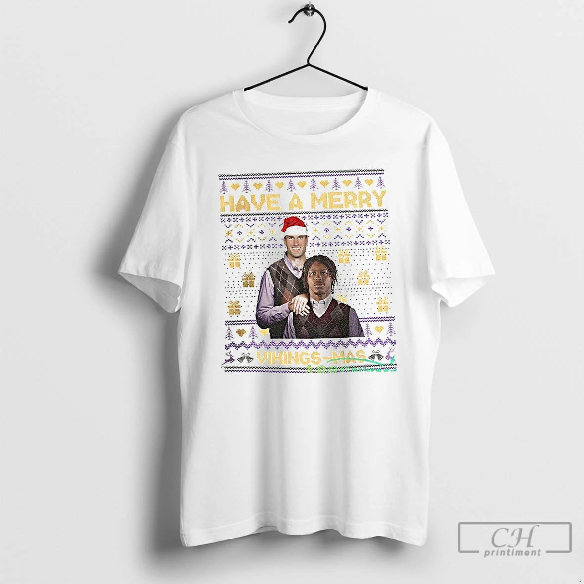 Classic Justin Jefferson And Kirk Cousins Washington Redskins Stepbrothers Have A Merry Redskins Mas Christmas T-Shirts,...
