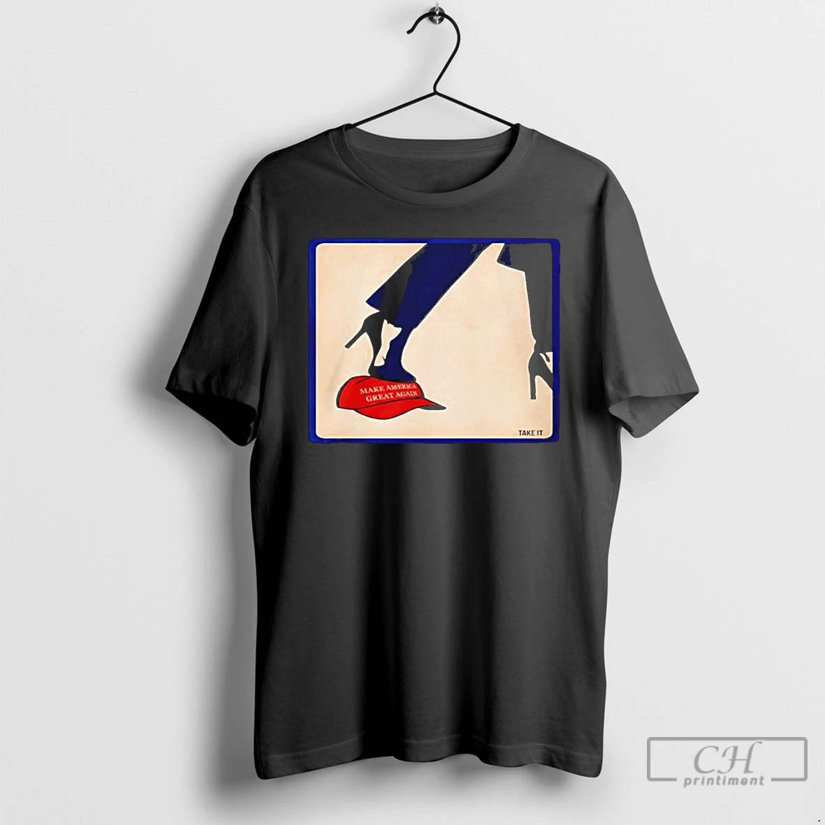 Classic Kamala 2024 Anti Maga High Heels Step On Red Hat T-Shirts, Hoodie, Sweatshirt | DripVista.com