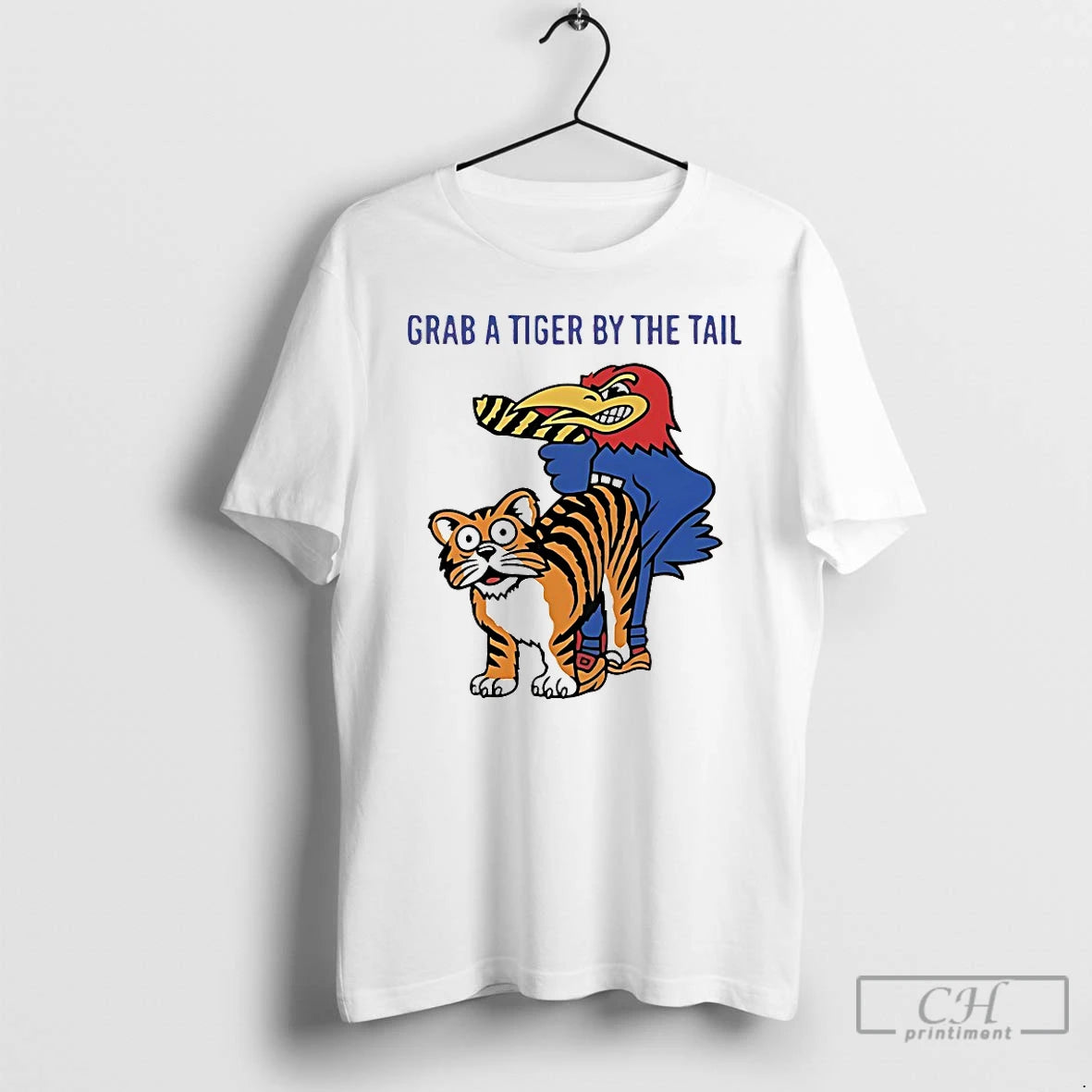 Classic Kansas Jayhawks Vs Missouri Tigers Grab A Tiger By The Tail T Shirts Sweater Hoodie, Sweatshirt | DripVista.com