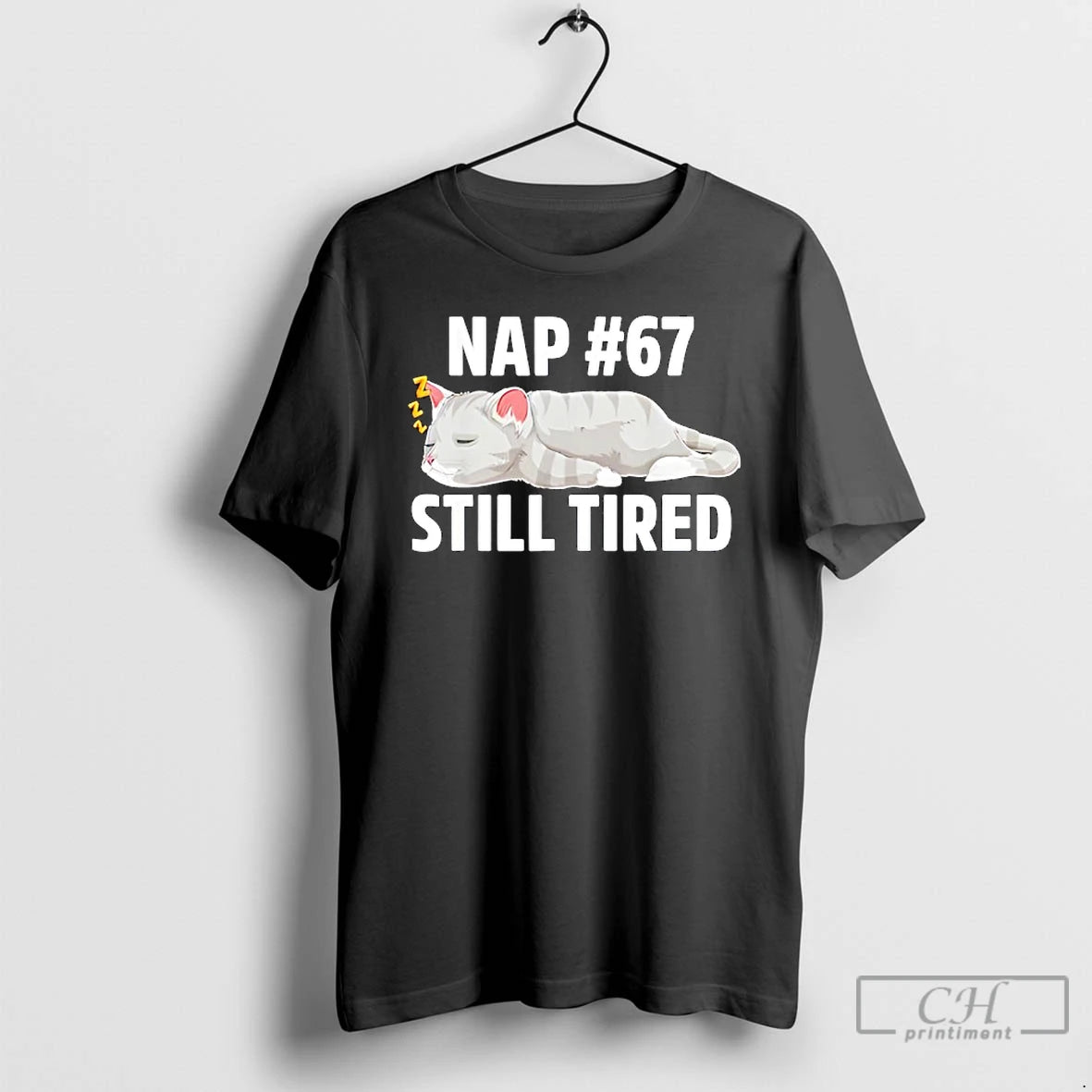 Classic Kawaii Anime Cat Nap 67 Quote 6 7 Meme Graphic T-Shirts, Hoodie, Sweatshirt | DripVista.com