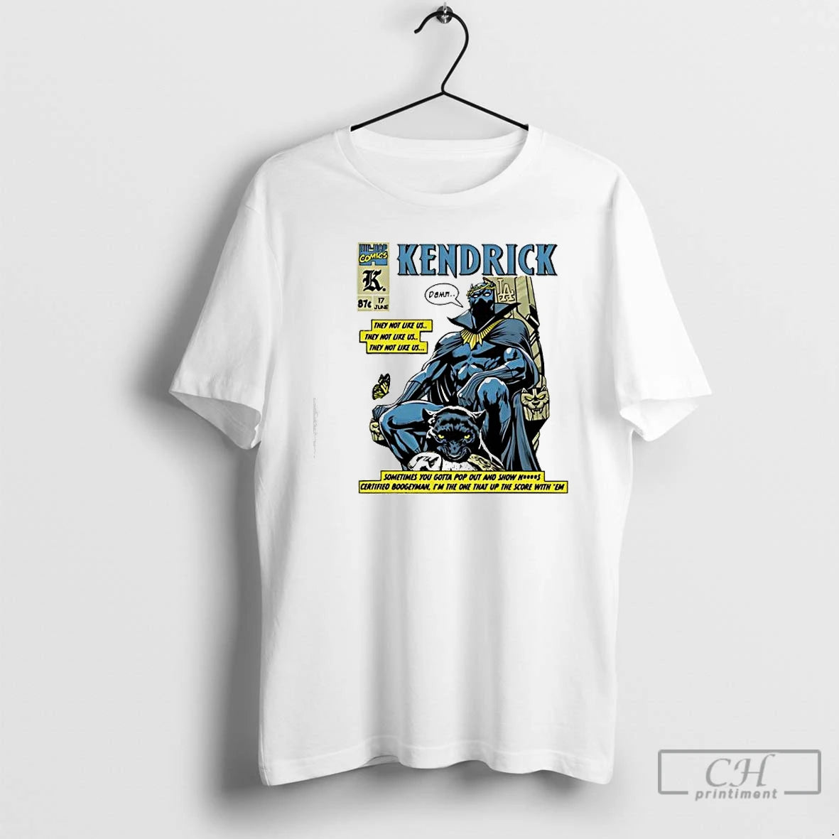 Classic Kendrick Lamar Black Panther They Not Like Us Graphic T-Shirts, Hoodie, Sweatshirt | DripVista.com