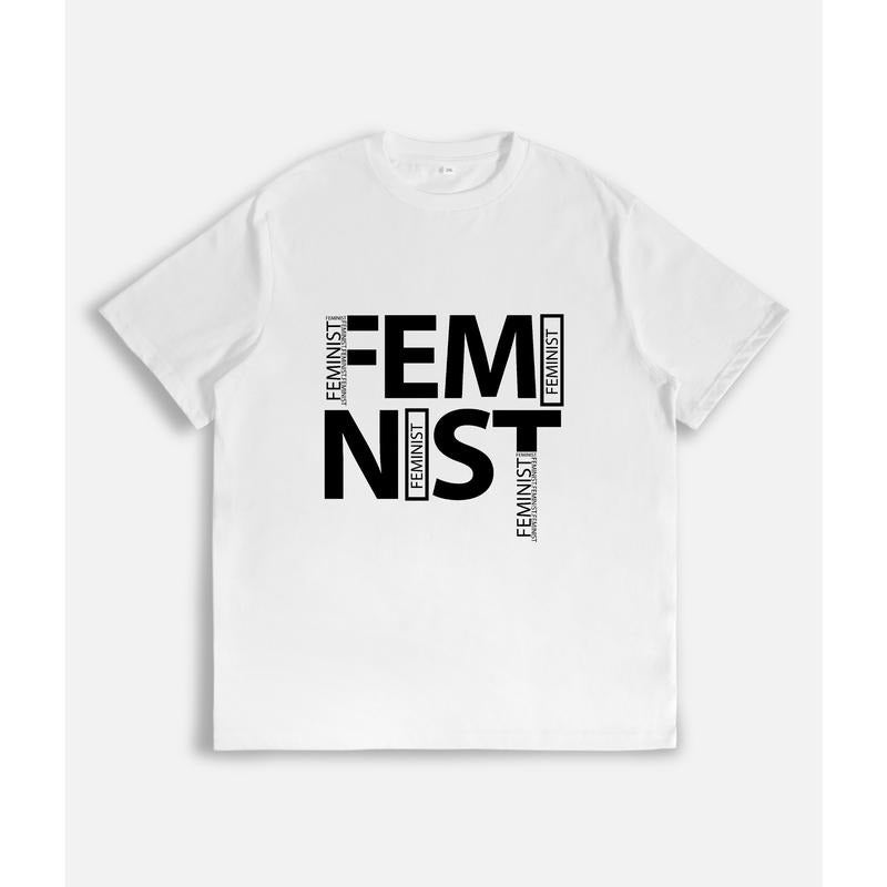 Classic Lightsaber brand - Shirt with Bold Feminist Statement: "Feminist" Hoodie, Sweatshirt | DripVista.com