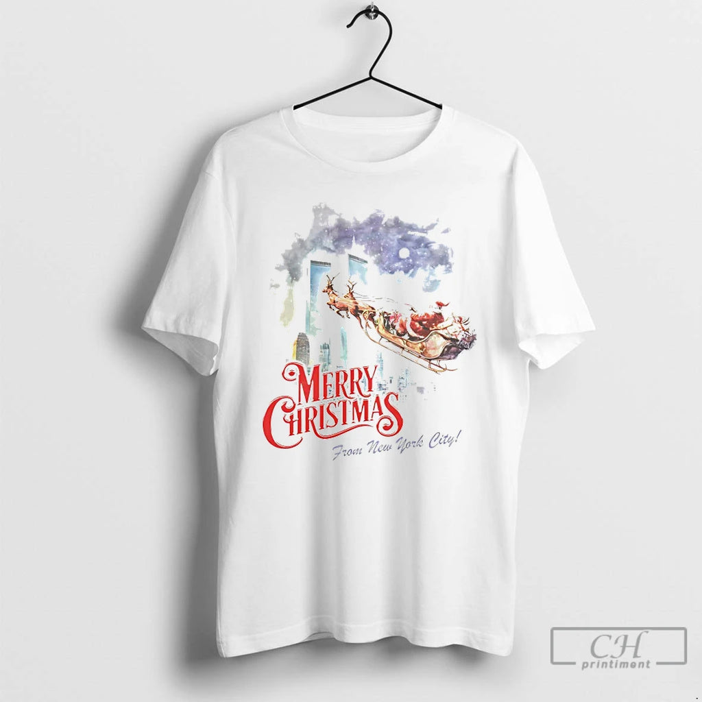 Classic Merry Christmas From New York City T-Shirts, Hoodie, Sweatshirt | DripVista.com