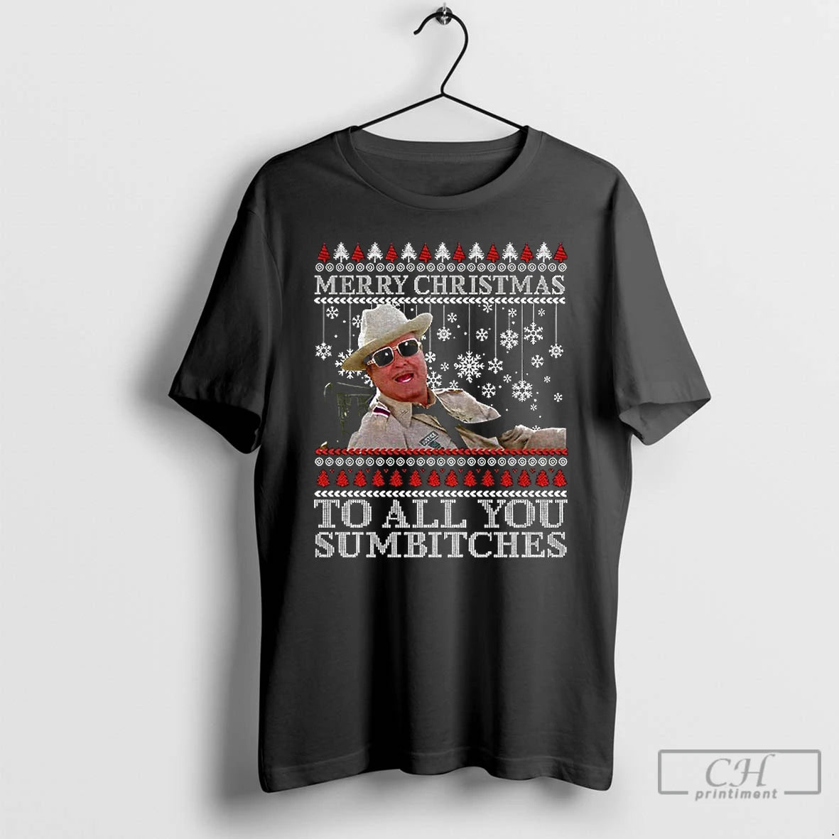 Classic Merry Christmas To All You Sumbitches Ugly Smokey And The Bandit Christmas T Shirts Hoodie, Sweatshirt