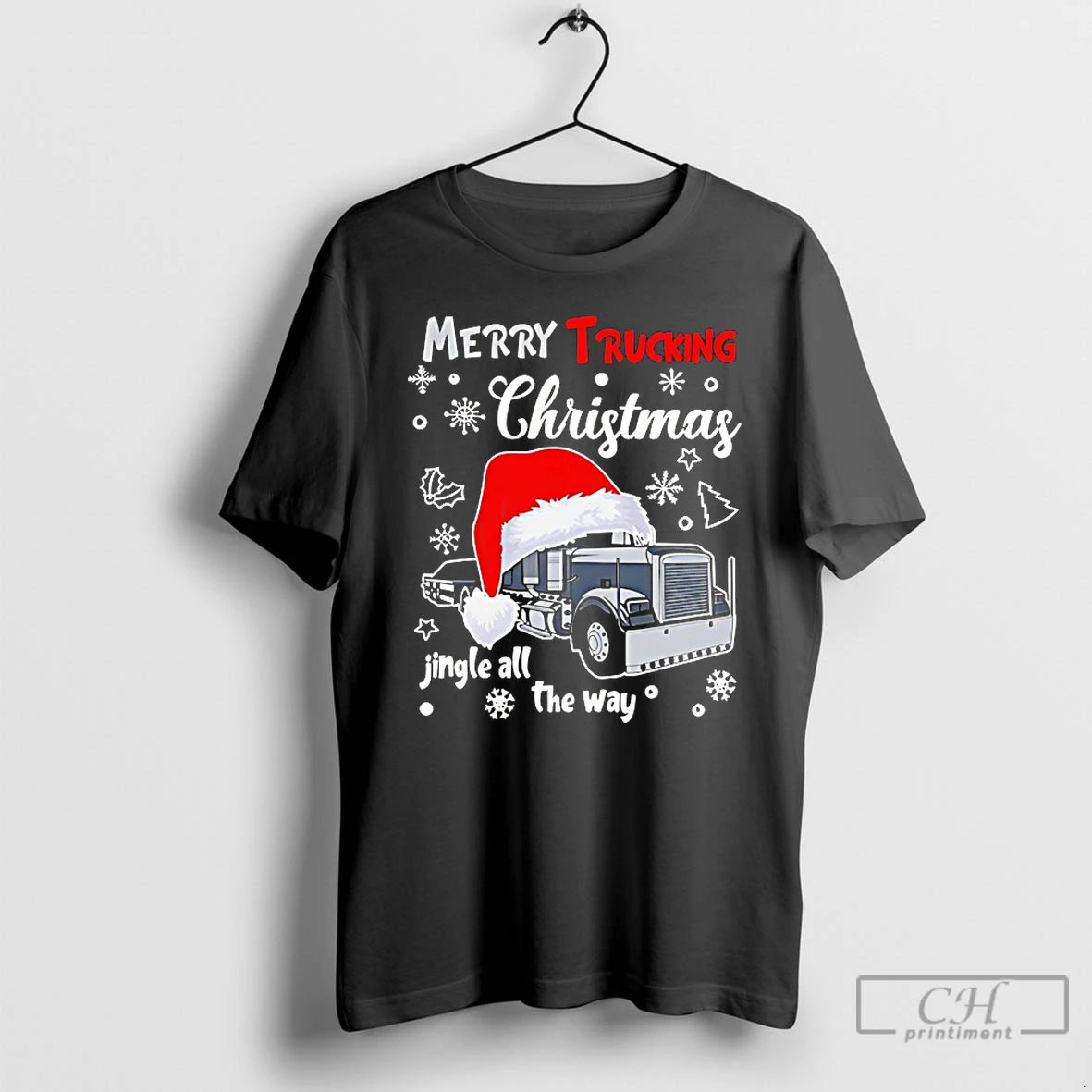 Classic Merry Trucking Christmas Jingle All The Way T-Shirts, Hoodie, Sweatshirt | DripVista.com