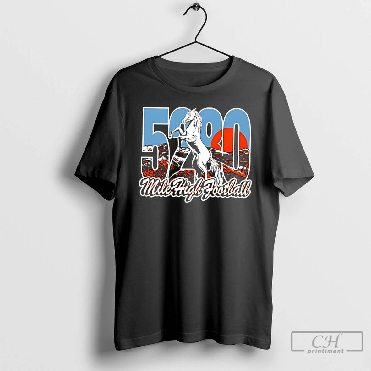 Classic Mile High Football 5280 Horse T-Shirts, Hoodie, Sweatshirt | DripVista.com