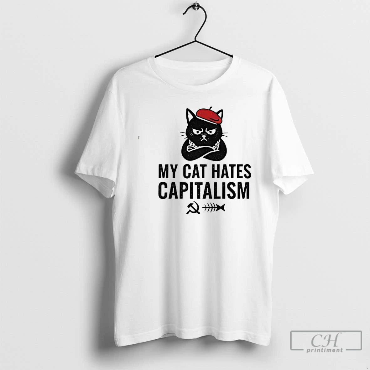 Classic My Cat Hates Capitalism T-Shirts, Hoodie, Sweatshirt | DripVista.com