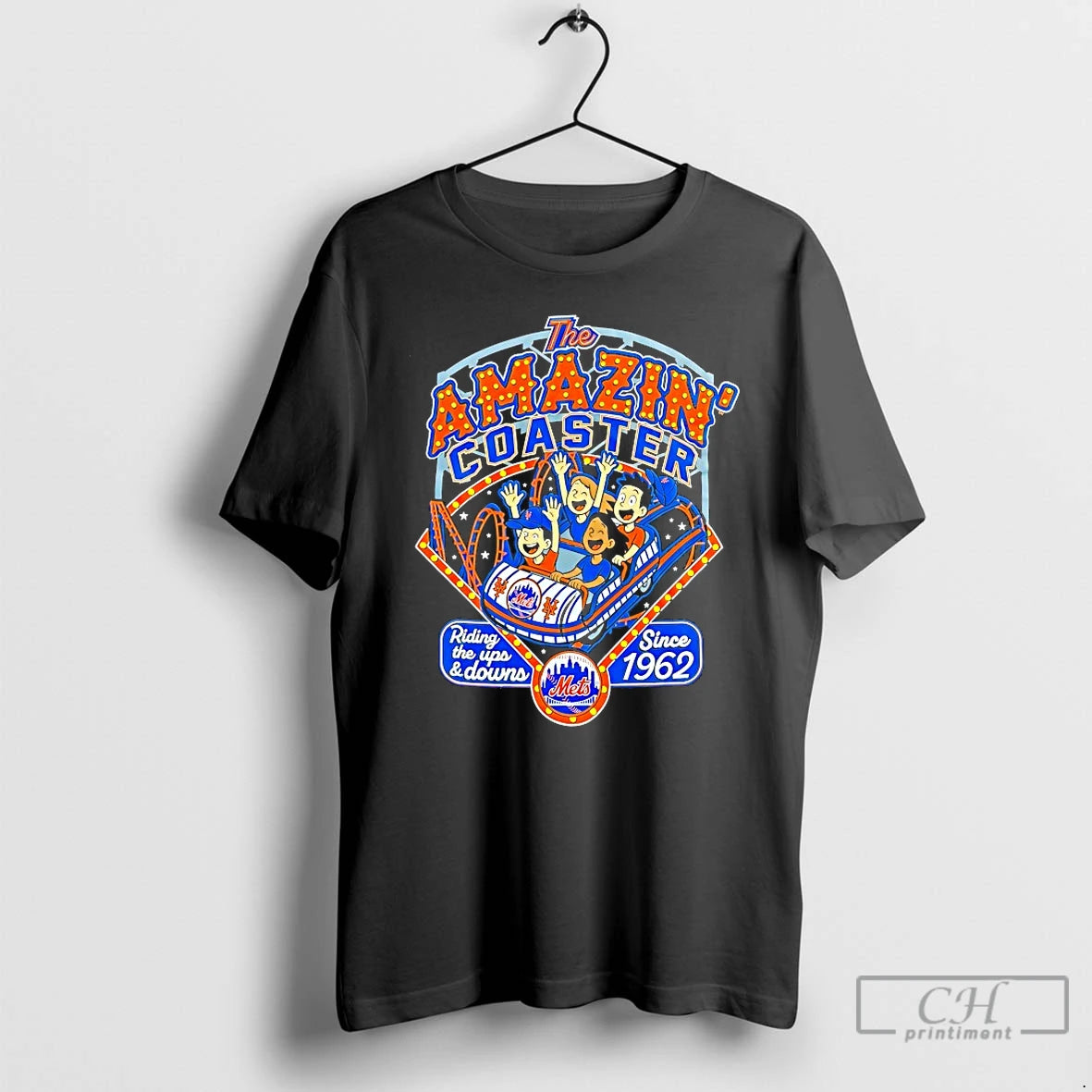 Classic New York Mets The Amazin Coaster Riding The Ups And Down Since 1962 T-Shirts, Hoodie, Sweatshirt | DripVista.com