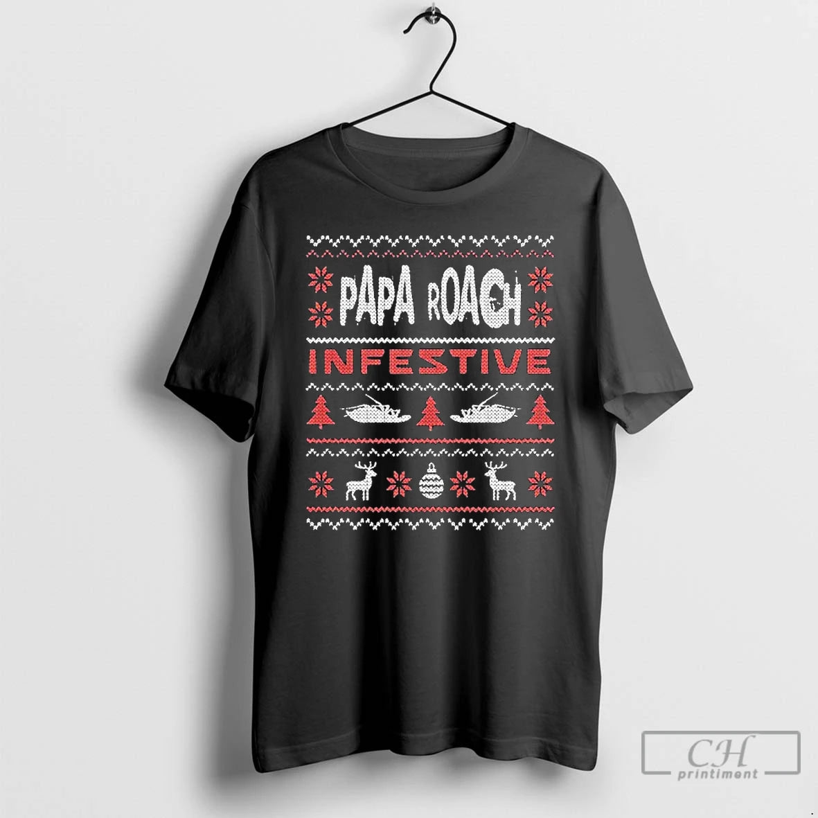 Classic Papa Roach Infestive Holiday Ugly Christmas T-Shirts, Hoodie, Sweatshirt | DripVista.com