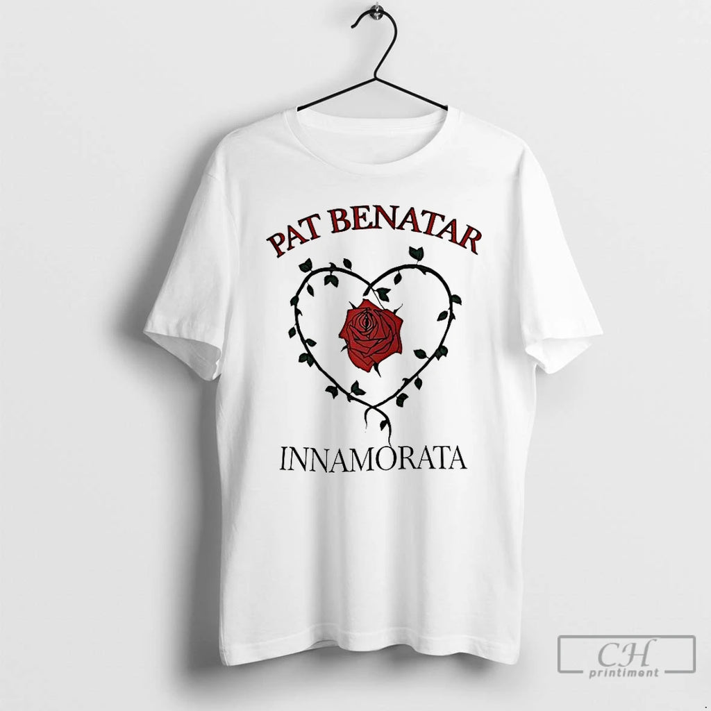 Classic Pat Benatar Innamorata Rose Heart Vintage 1997 T-Shirts, Hoodie, Sweatshirt | DripVista.com