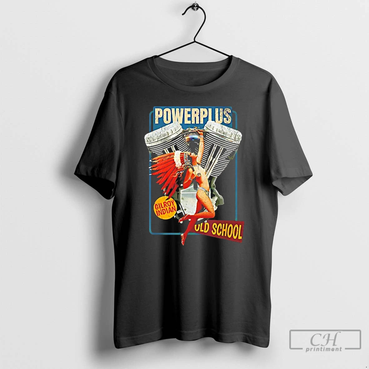 Classic Powerplus Bottlecap Gilroy Indian Old School T-Shirts, Hoodie, Sweatshirt | DripVista.com