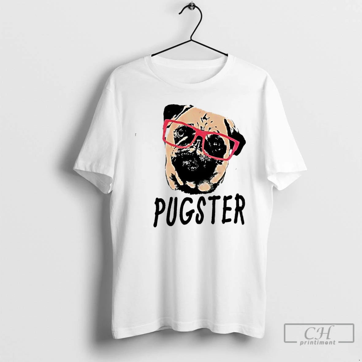 Classic Pugster Pug Dog Pink Glasses T-Shirts, Hoodie, Sweatshirt | DripVista.com