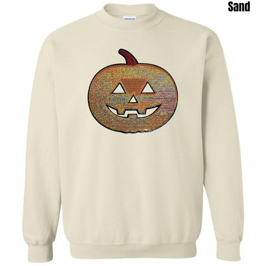 Classic Pumpkin Sequin Patch Sweatshirt