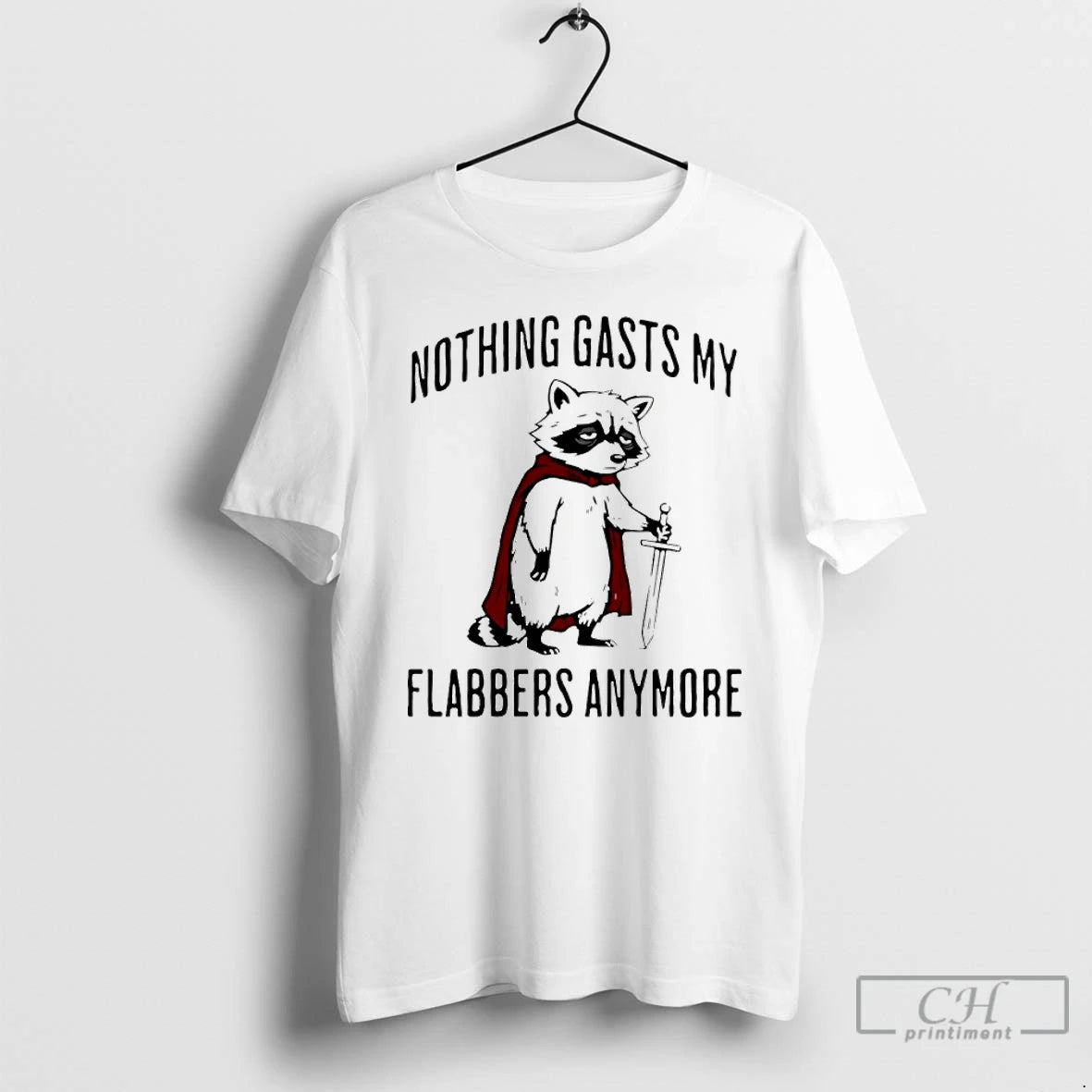 Classic Raccoon Knight Nothing Gasts My Flabbers Anymore T-Shirts, Hoodie, Sweatshirt | DripVista.com
