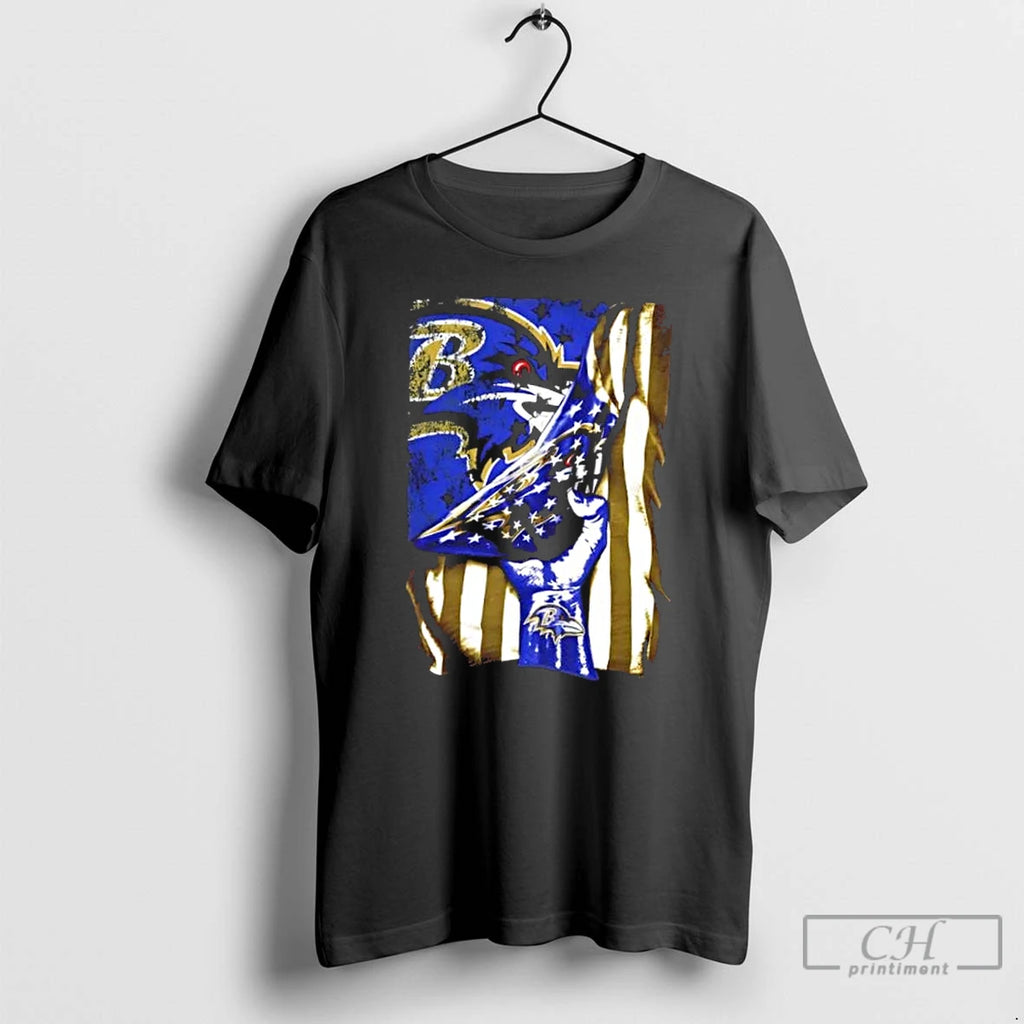Classic Revealing The Glory Baltimore Ravens X Usa Flag T-Shirts, Hoodie, Sweatshirt | DripVista.com