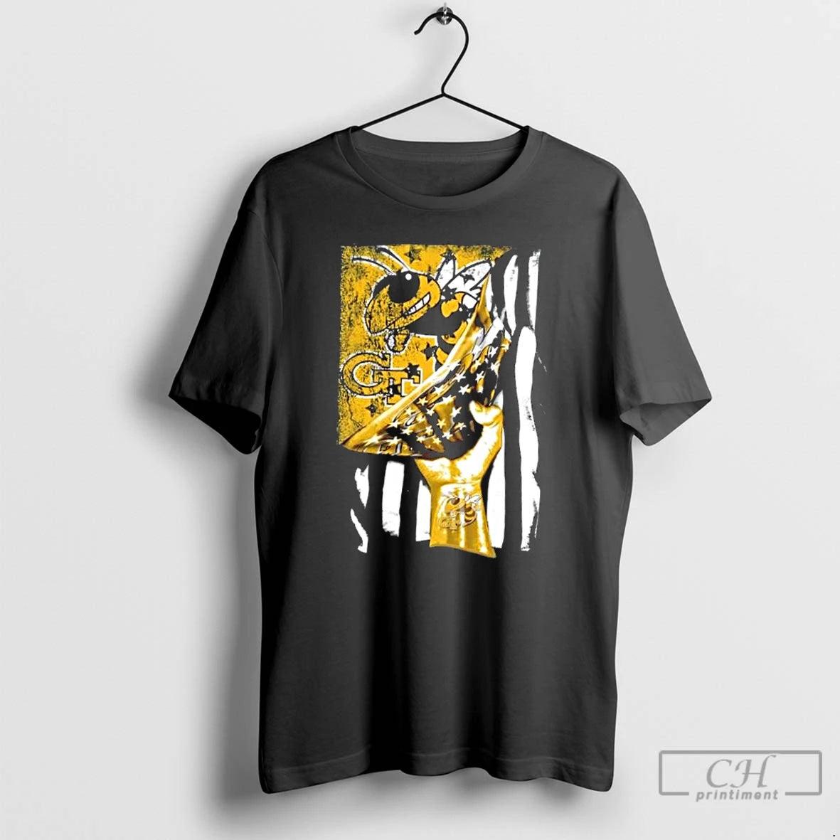 Classic Revealing The Glory Georgia Tech Yellow Jackets X Usa Flag T-Shirts, Hoodie, Sweatshirt | DripVista.com