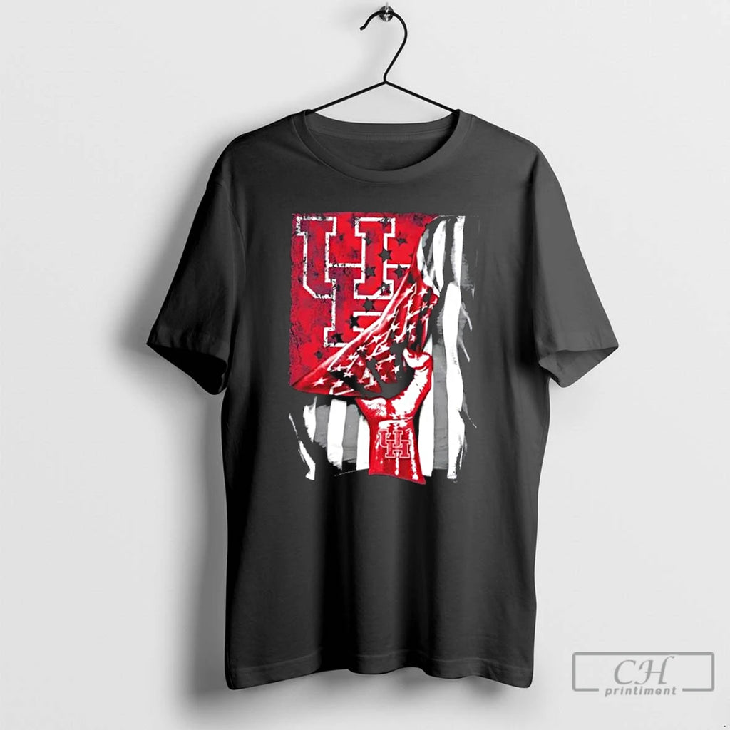 Classic Revealing The Glory Houston Cougars X Usa Flag T-Shirts, Hoodie, Sweatshirt | DripVista.com