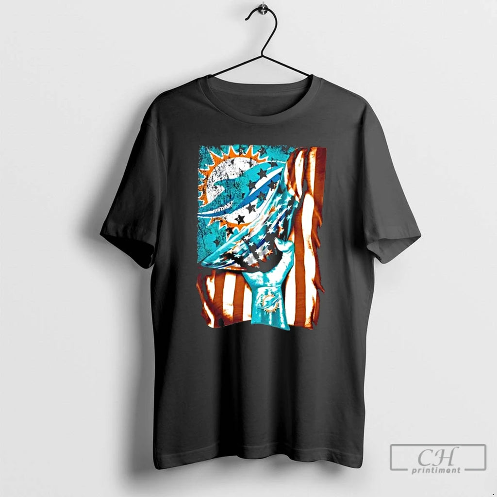 Classic Revealing The Glory Miami Dolphins X Usa Flag T-Shirts, Hoodie, Sweatshirt | DripVista.com