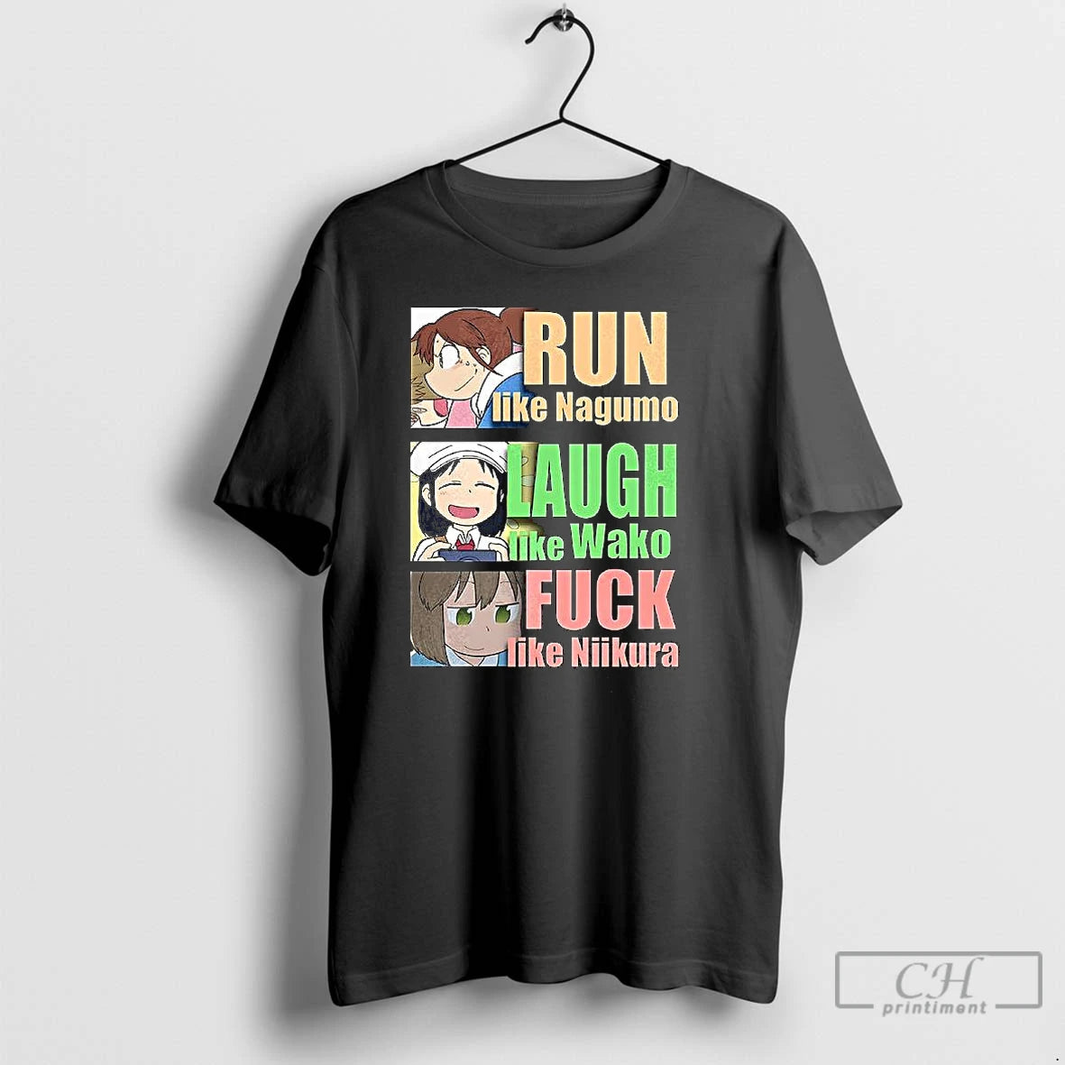 Classic Run Like Nagumo Laugh Like Wako And Fuck Like Niikura T-Shirts, Hoodie, Sweatshirt | DripVista.com