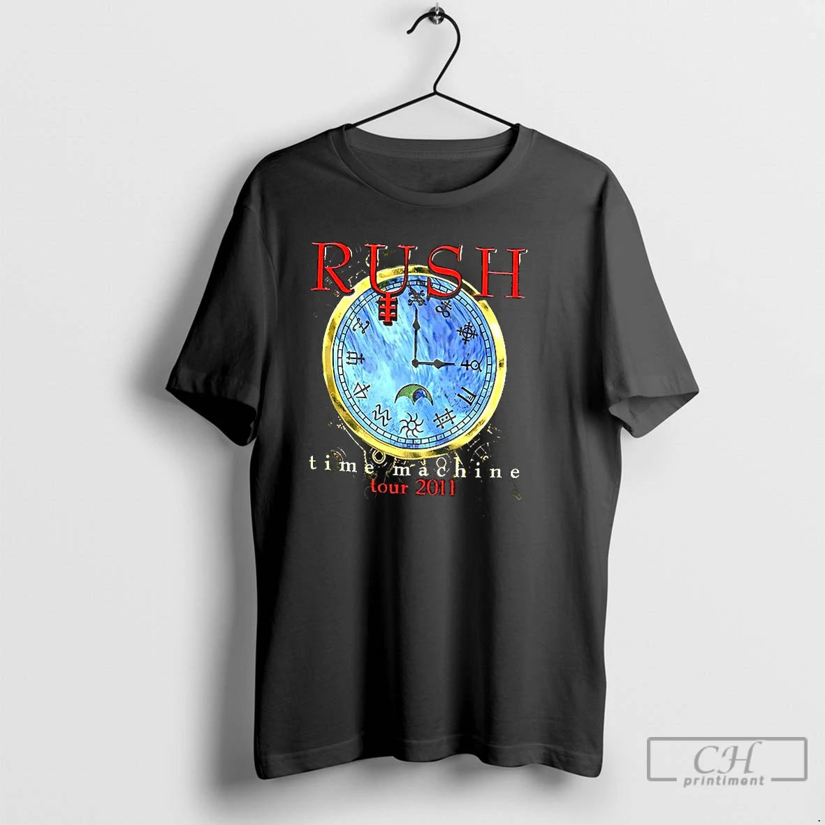Classic Rush Time Machine Tour 2011 Clock T-Shirts, Hoodie, Sweatshirt | DripVista.com