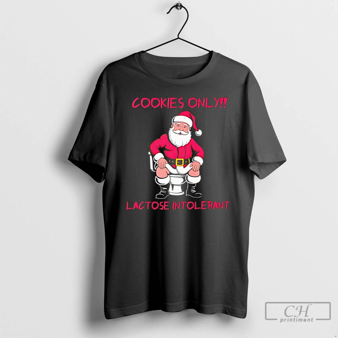 Classic Santa Claus Cookies Only Lactose Intolerant Christmas T-Shirts, Hoodie, Sweatshirt | DripVista.com