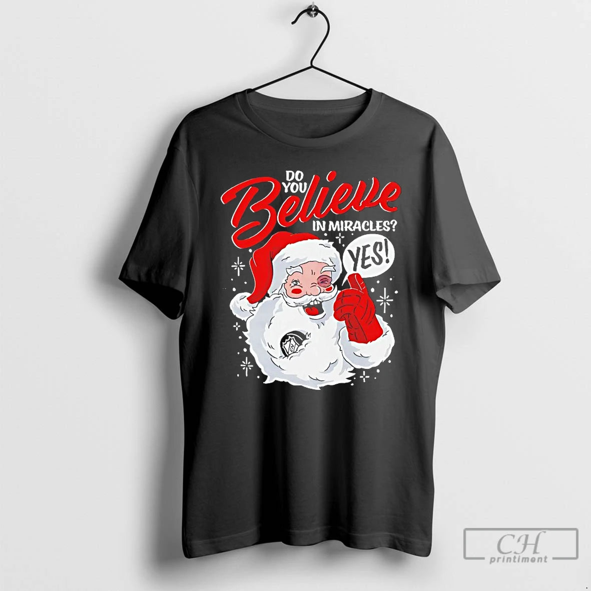 Classic Santa Claus Do You Believe In Miracles Yes Christmas T-Shirts, Hoodie, Sweatshirt | DripVista.com