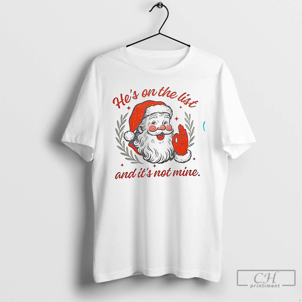 Classic Santa Claus On The List And Its Not Mine Christmas T-Shirts, Hoodie, Sweatshirt | DripVista.com