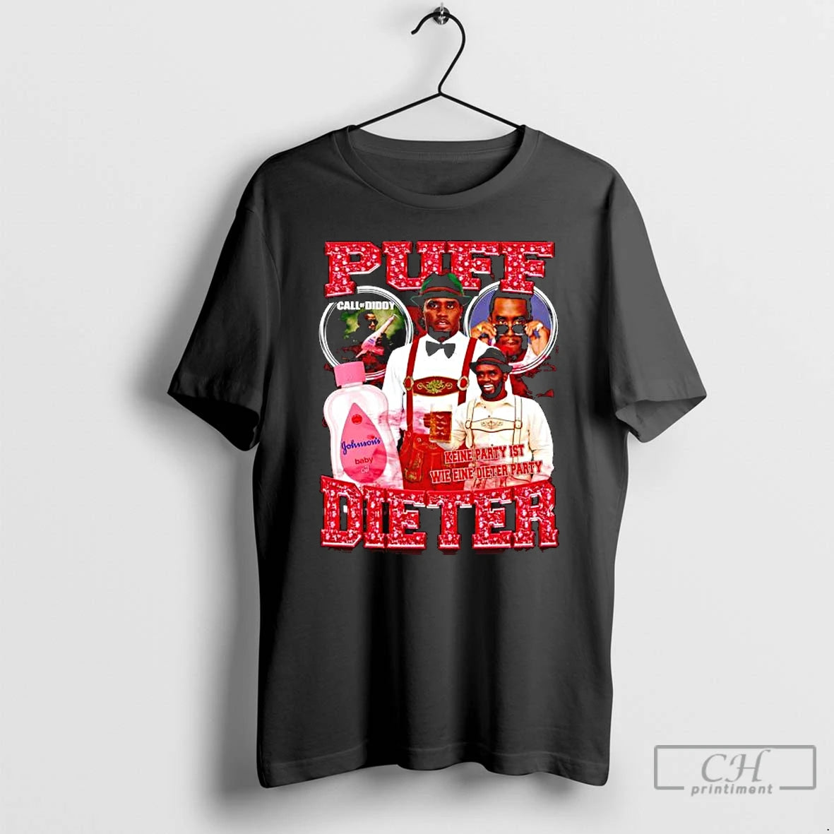 Classic Sean Combs Puff Call Of Duty Johnsons Baby Oil Keine Party Ist Wie Eine T-Shirts, Hoodie, Sweatshirt | DripVista.com