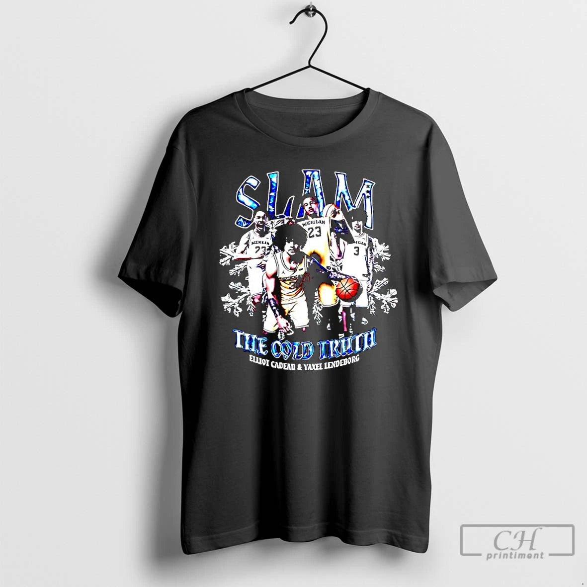 Classic Slam The Cold Truth Elliot Cadeau Yaxel Lendeborg Michigan Jersey T-Shirts, Hoodie, Sweatshirt | DripVista.com