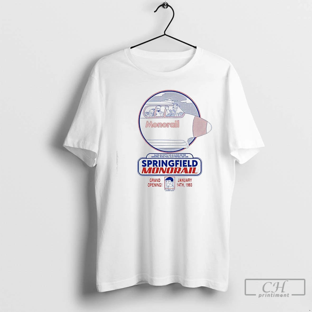 Classic Springfield Monorail Grand Poening T-Shirts, Hoodie, Sweatshirt | DripVista.com