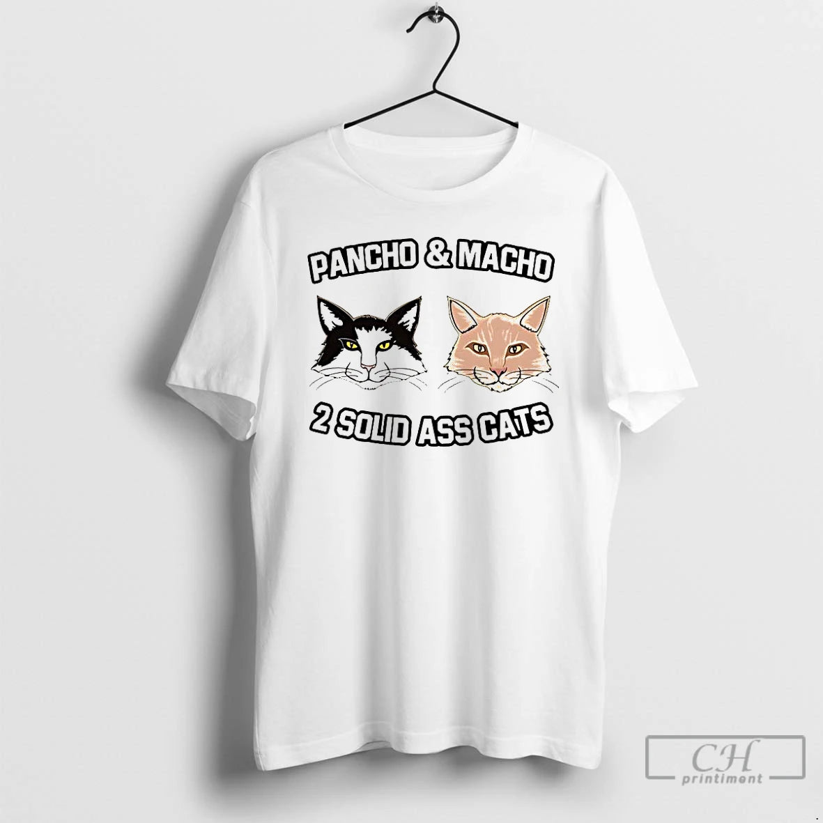 Classic Stone Colds Cat Pancho And Macho Two Solid Ass Cats T-Shirts, Hoodie, Sweatshirt | DripVista.com