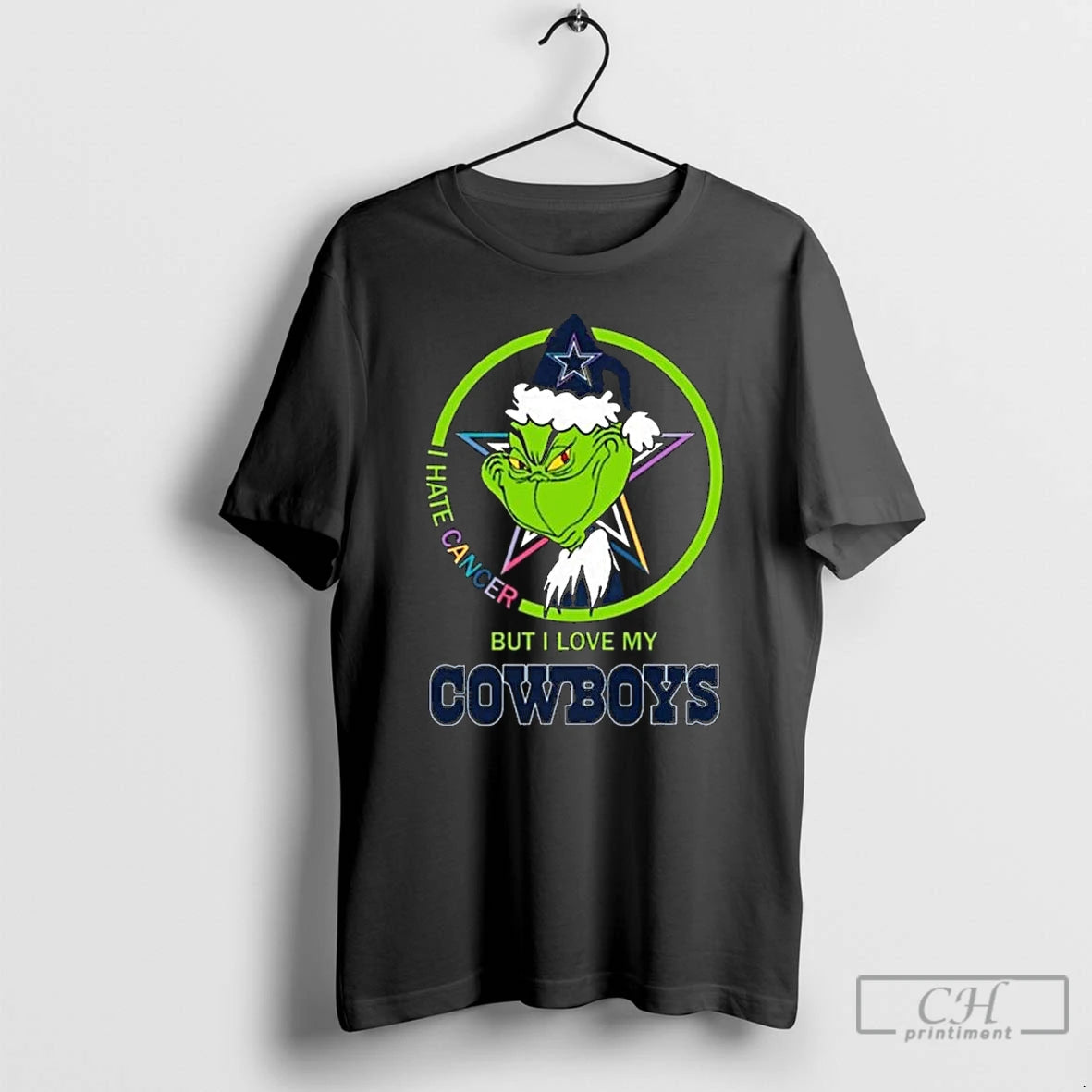 Classic The Grinch I Hate Cancer But I Love My Dallas Cowboys Merry Christmas T-Shirts, Hoodie, Sweatshirt | DripVista.com
