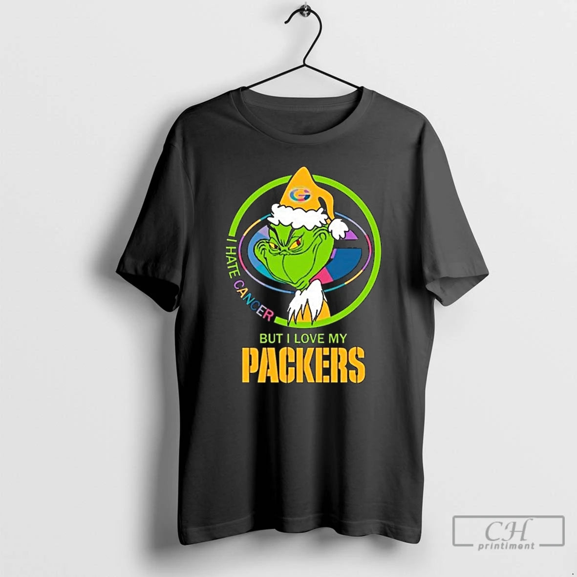 Classic The Grinch I Hate Cancer But I Love My Green Bay Packers Merry Christmas T-Shirts, Hoodie, Sweatshirt | DripVista.com