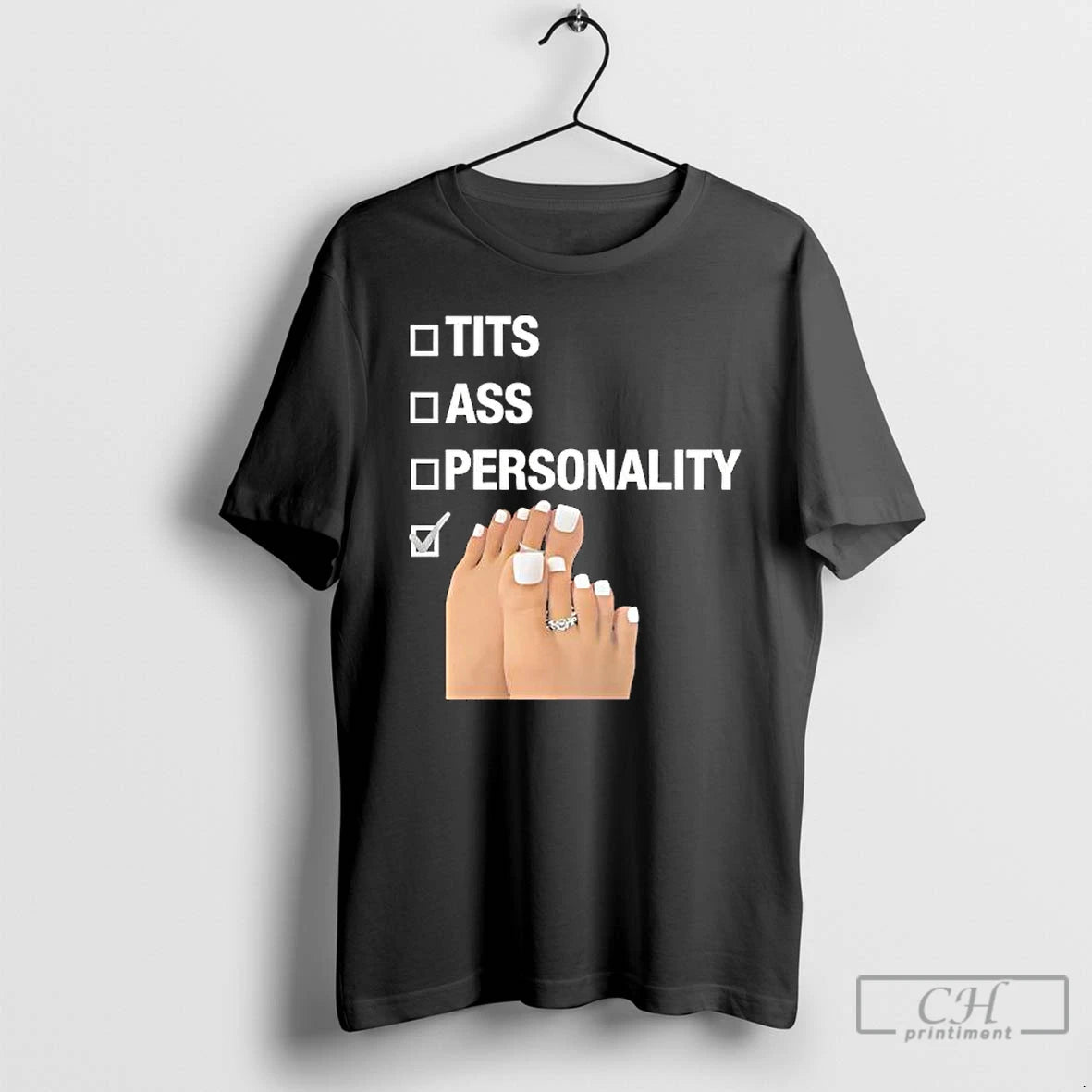 Classic Tits Ass Personality Toes Checklist Leg Graphic T-Shirts, Hoodie, Sweatshirt | DripVista.com