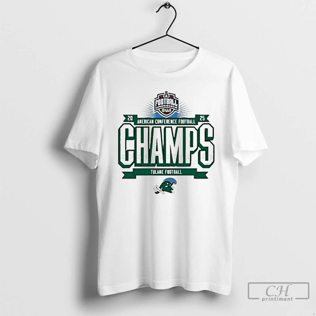 Classic Tulane Green Wave 2025 American Conference Football Champions T-Shirts, Hoodie, Sweatshirt | DripVista.com