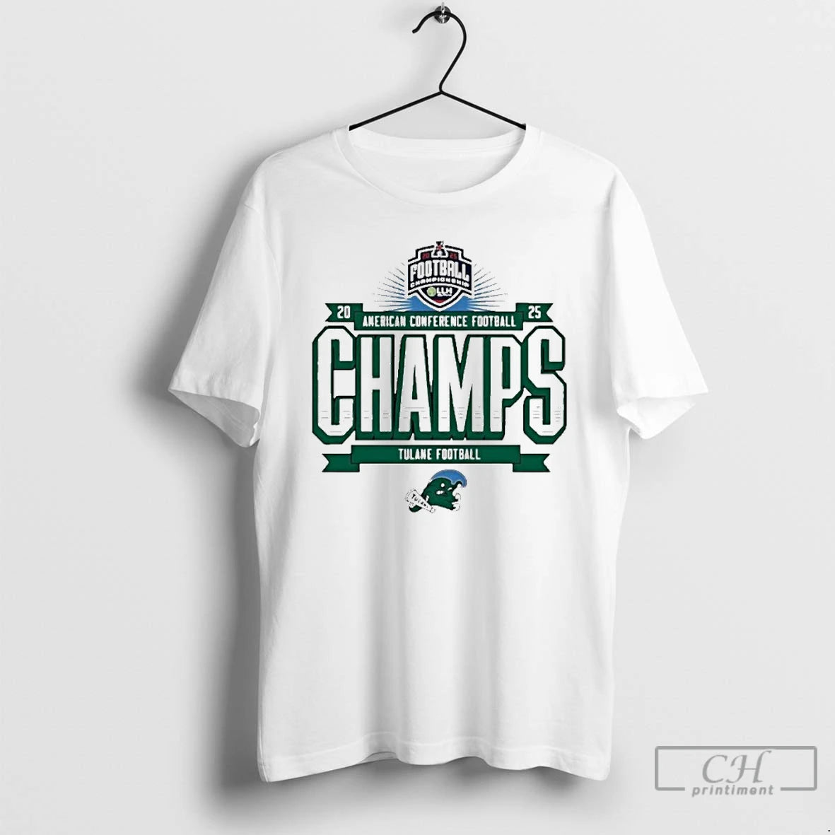 Classic Tulane Green Wave 2025 American Conference Football Champions T-Shirts, Hoodie, Sweatshirt | DripVista.com