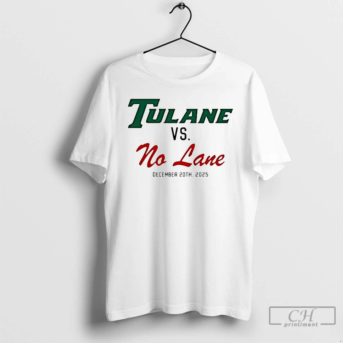 Classic Tulane Green Wave Vs No Lane December 20th 2025 Cfp T-Shirts, Hoodie, Sweatshirt | DripVista.com