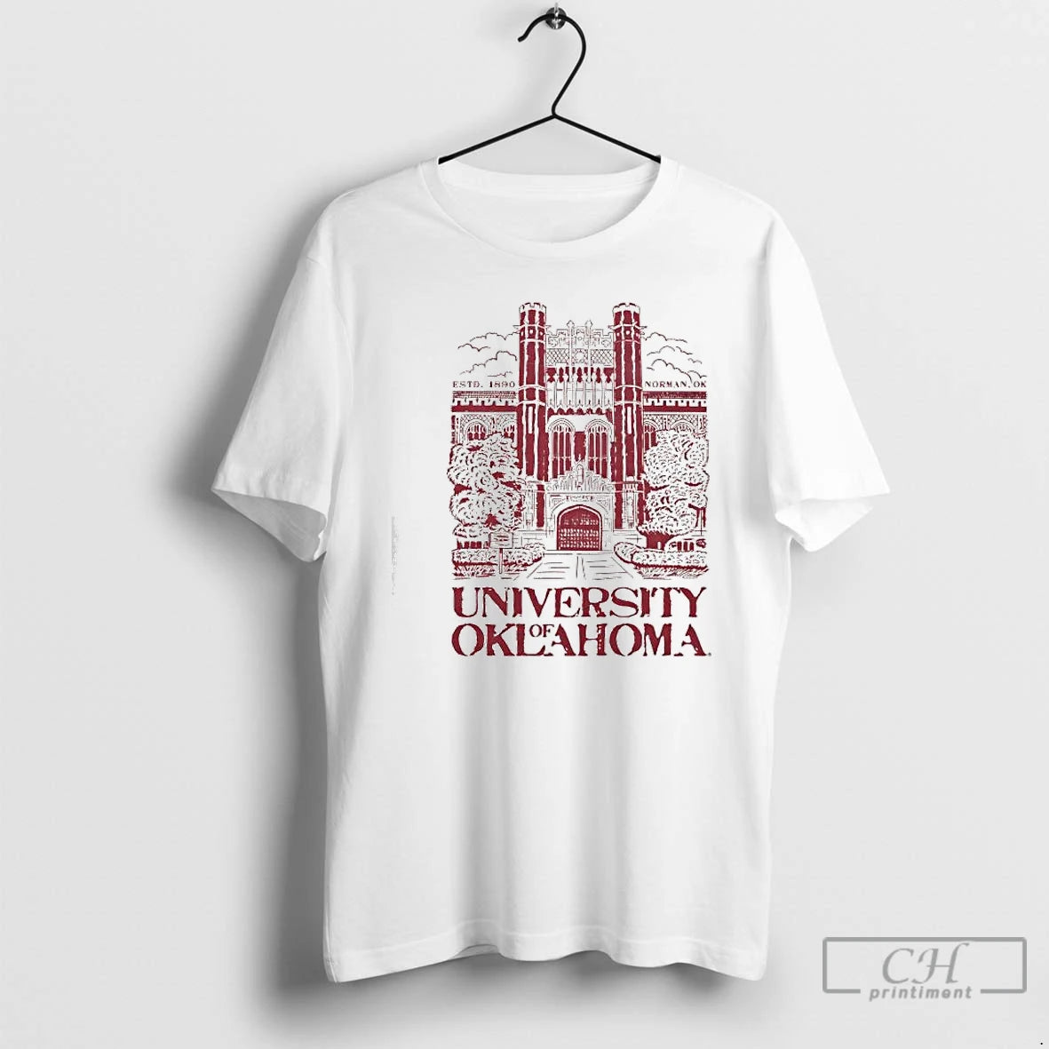 Classic University Of Oklahomas Evans Hall Estd 1890 Norman Ok T-Shirts, Hoodie, Sweatshirt | DripVista.com