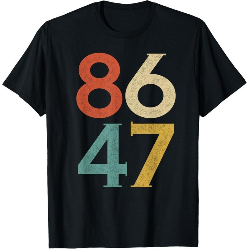 Classic Vintage 80s Style 86 47 Anti Trump T-Shirt Hoodie, Sweatshirt | DripVista.com
