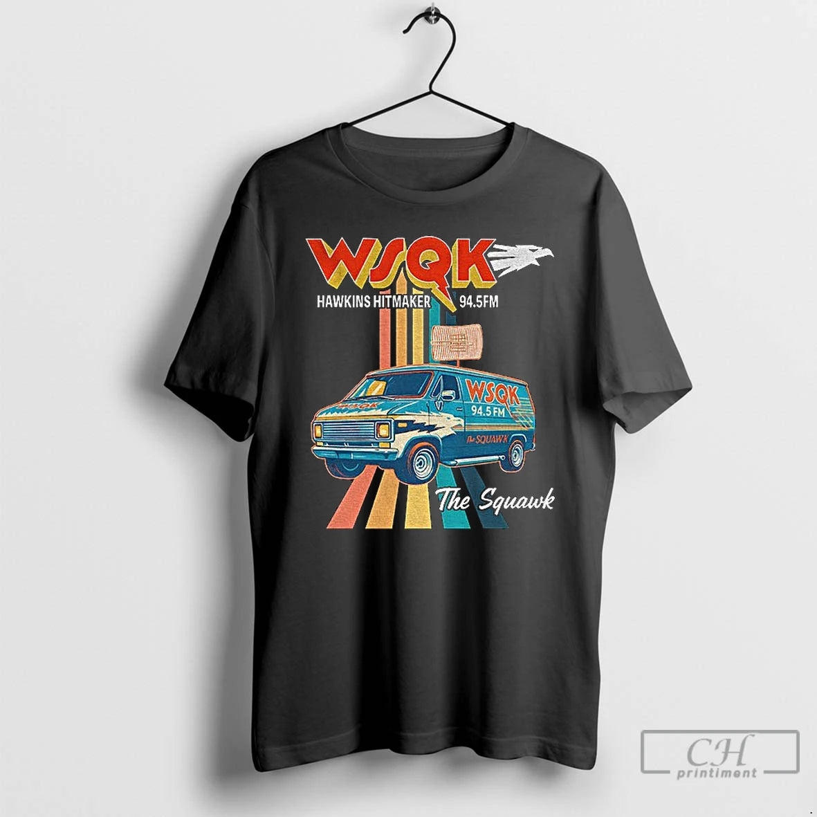 Classic Wsqk Radio 94 5 Fm Hawkins Hitmaker The Squawk T-Shirts, Hoodie, Sweatshirt | DripVista.com