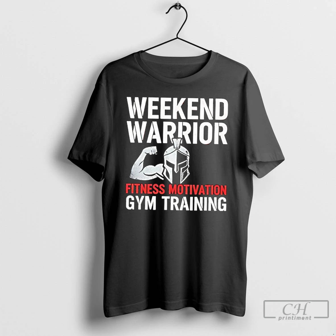 Classic Weekend Warrior Fitness Motivation Gym Training Graphic T-Shirts, Hoodie, Sweatshirt | DripVista.com