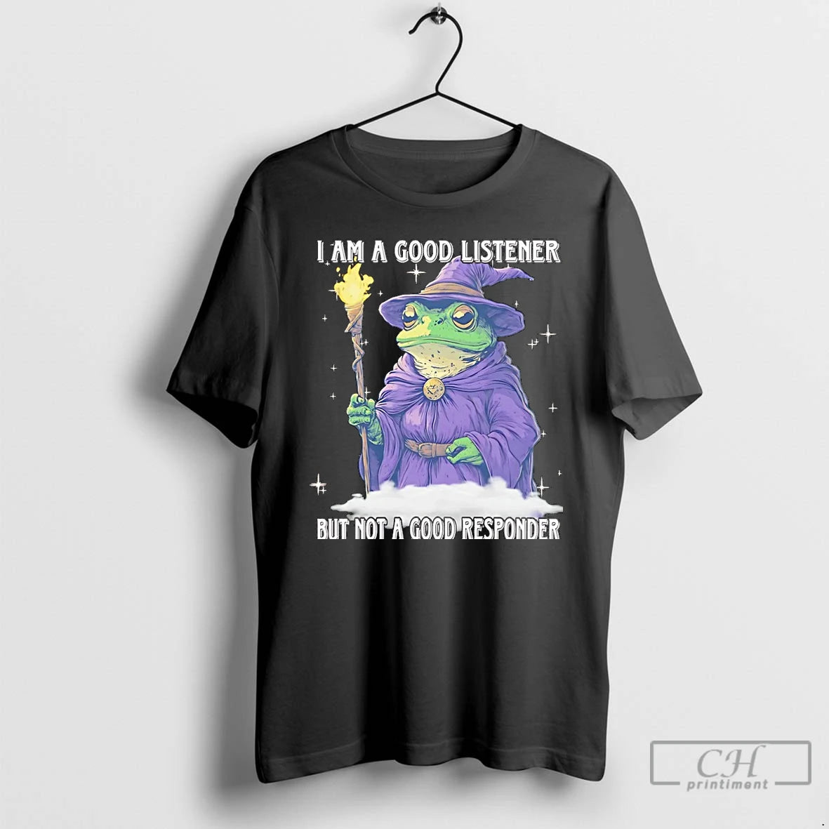 Classic Wizard I Am A Good Listener But Not A Good Responder Christmas T Shirts Hoodie, Sweatshirt | DripVista.com