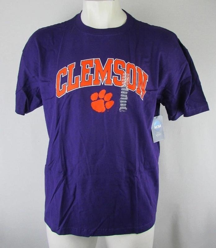 Clemson Tigers NCAA Men's Purple T-ShirtT-shirt Sweatshirt Hoodie VTG Unisex #15