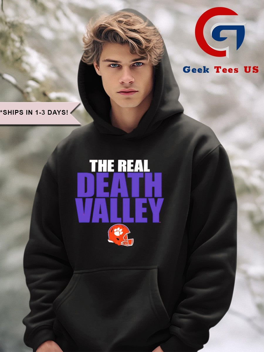 Clemson Tigers The Real Death Valley helmet 2025 shirt