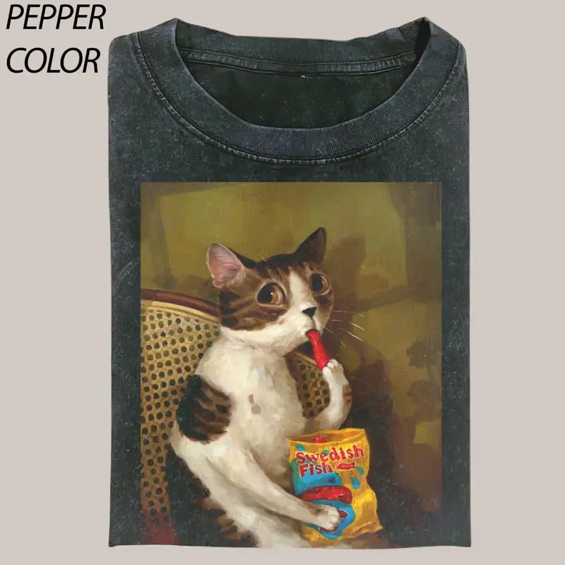 Cleo Found The Swedish Fish - The Gallery Holt Vintage Graphic Tee, graphic, Funny Unisex T-shirt, meme shirts, clothing...