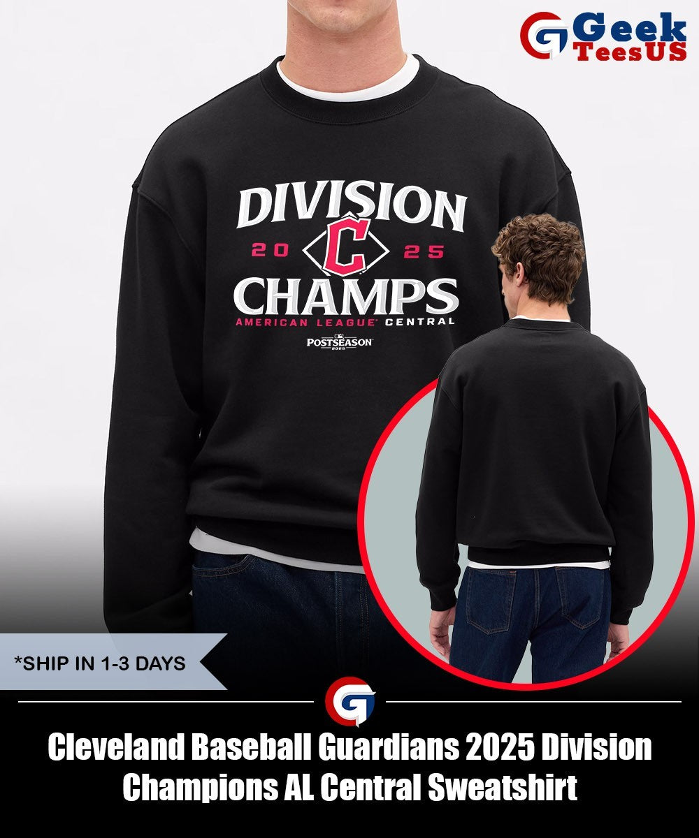 Cleveland Baseball Guardians 2025 Division Champions AL Central shirt