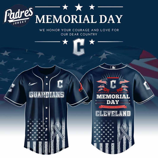Cleveland Guardians Special Memorial Day Baseball Jersey - Padres Jersey Oasis: Elevate Your Baseball Style Game