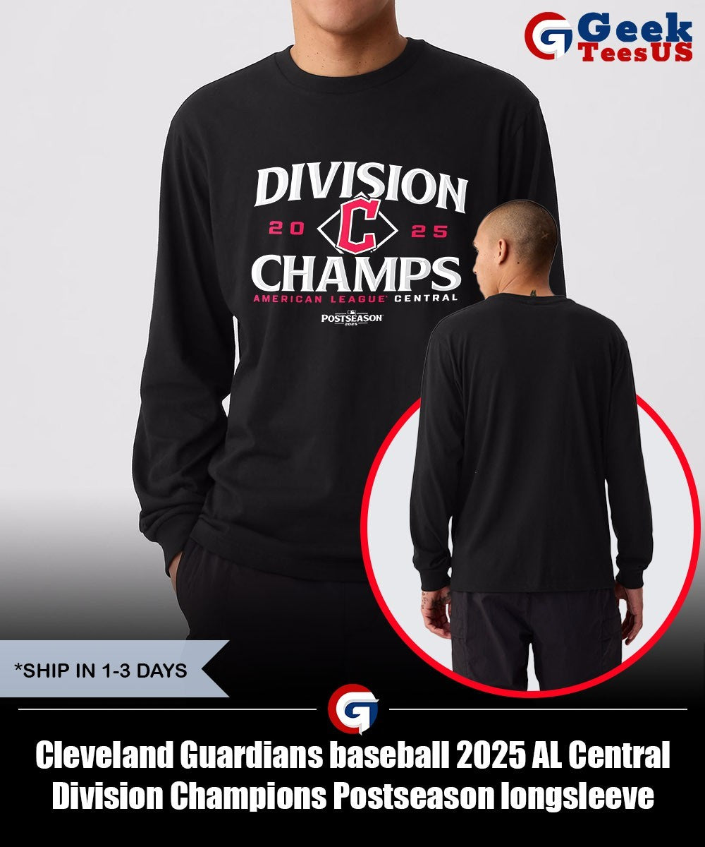 Cleveland Guardians baseball 2025 AL Central Division Champions Postseason shirt