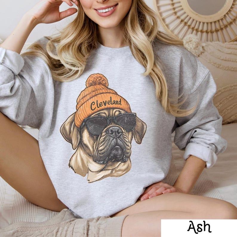 Cleveland Spiky hair fighters Crewneck Sweatshirt, Vintage Sports Fan Apparel, Trendy Game Day Gift, Unisex Cleveland...