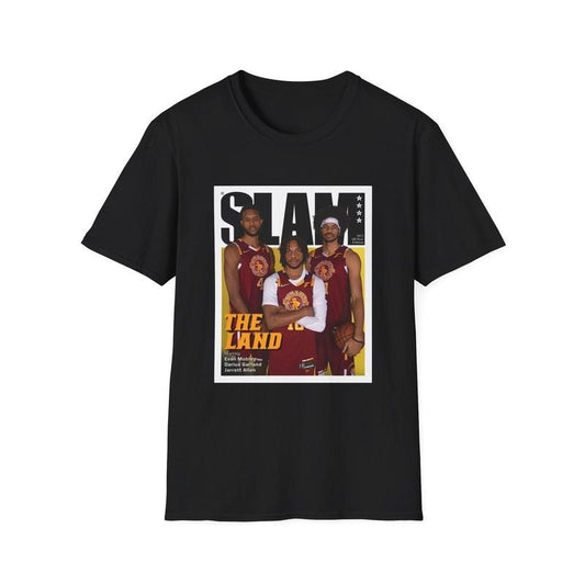 Clevelands The Land Darius Garland-Evan Mobley-Jarrett Allen Slam T-Shirt, Basketball Fan Tee, Unisex Basketball Gift